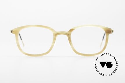 Lindberg Horn 1801 Buffalo Horn Titan Frame, distinctive quality and design (award-winning frame), Made for Men and Women