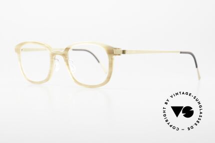Lindberg Horn 1801 Buffalo Horn Titan Frame, simply timeless, stylish & innovative: grade 'vintage', Made for Men and Women