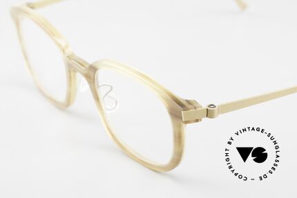 Lindberg Horn 1801 Buffalo Horn Titan Frame, true rarity (pure natural material - handmade), vertu!, Made for Men and Women