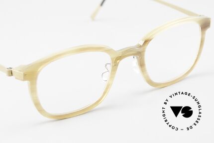 Lindberg Horn 1801 Buffalo Horn Titan Frame, every model (made of horn) looks individual / unique, Made for Men and Women