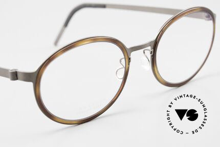Lindberg 9740 Strip Titanium Oval Glasses Ladies & Gents, unworn, new old stock with original case by Lindberg, Made for Men and Women