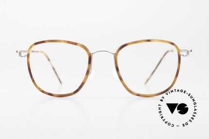 Lindberg Simon Air Titan Rim Titan Specs Acetate Inner Rim, model SIMON in size 47-20, temple length 145, col. P10, Made for Men
