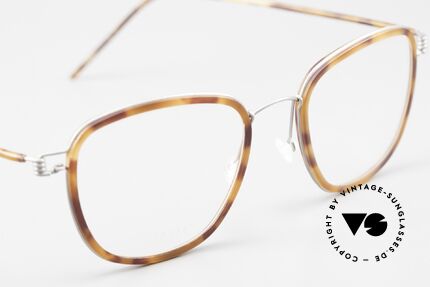 Lindberg Simon Air Titan Rim Titan Specs Acetate Inner Rim, unworn, NOS, with original magnetic case by Lindberg, Made for Men