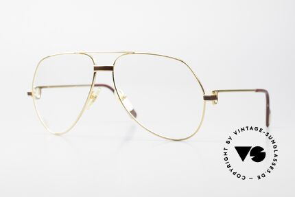 Cartier Vendome Laque - L Luxury 80's Aviator Glasses, Vendome = the most famous eyewear design by CARTIER, Made for Men