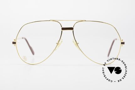 Glasses Cartier Vendome Laque L Luxury 80 s Aviator Glasses