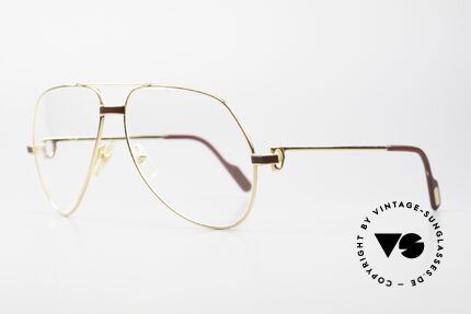 Cartier Vendome Laque - L Luxury 80's Aviator Glasses, this pair (with LAQUE decor) in LARGE size 62-14, 140, Made for Men