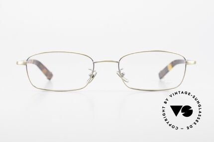 Lunor Club IV 524 AG Square Glasses Antique Gold, the frame front is made from stainless steel (Germany), Made for Men