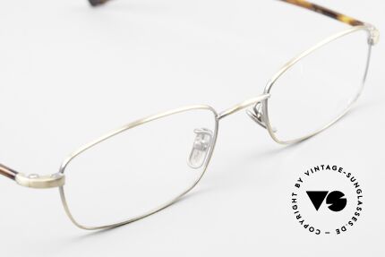 Lunor Club IV 524 AG Square Glasses Antique Gold, square vintage men's eyeglasses or rather reading glasses, Made for Men