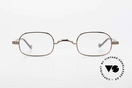 Lunor II A 0 Rare Vintage Lunor Eyewear, full rim metal frame with sophisticated acetate temples, Made for Men and Women