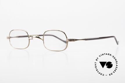 Lunor II A 0 Rare Vintage Lunor Eyewear, plain design '00' with a W-bridge; copper / bronze alloy, Made for Men and Women