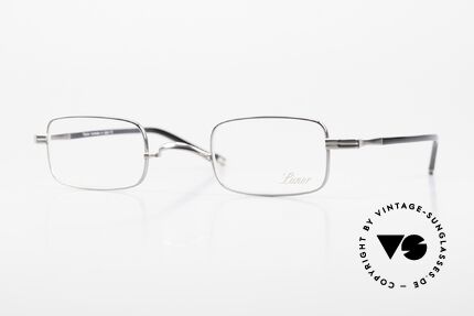 Lunor T3-E-AT PP Square Titan Frame Platinum, noble LUNOR eyeglass-frame of the Titan-AT Series, Made for Men