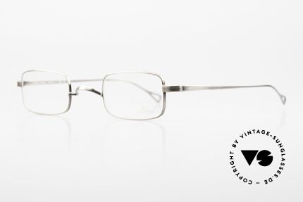 Lunor T3-E-MT AS Square Titan Frame Antique S, AS = ANTIQUE SILVER frame finish with W-bridge, Made for Men