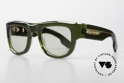Jacques Marie Mage Donovan Men's Sunglasses 1960's Style, Rover, Bottle Green, Dark Gold, LIMITED 54-26, Made for Men