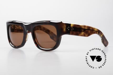 Jacques Marie Mage Donovan 1960's Style Men's Sunglasses, Havana 5, Cinnamon, Dark Gold, LIMITED 54-26, Made for Men
