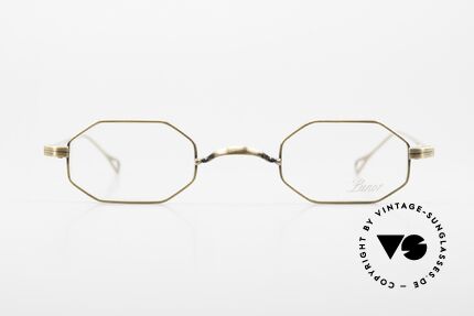 Lunor T4-E-MT AG Octagonal Frame Antique Gold, the most wanted model in "AG" = ANTIQUE GOLD, Made for Men and Women