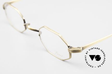 Lunor T4-E-MT AG Octagonal Frame Antique Gold, precious & timeless model for ladies and gentlemen, Made for Men and Women