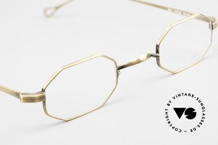 Lunor T4-E-MT AG Octagonal Frame Antique Gold, from the latest collection, but in a well-known quality, Made for Men and Women
