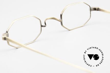 Lunor T4-E-MT AG Octagonal Frame Antique Gold, of course, unworn (with an orig. hard case by LUNOR), Made for Men and Women