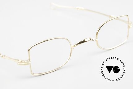 Lunor I 09 Telescopic Telescopic Frame Gold Plated, this rarity can be glazed with prescription lenses, of course, Made for Men and Women