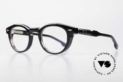 Jacques Marie Mage Noland Black Panto Specs Midnight, strictly limited version; medium size 48-24, 135, Made for Men and Women