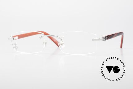 Glasses Cartier C Decor Randlos Metal Composite Frame