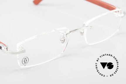 Cartier C-Decor Randlos Metal & Composite Frame, demo lenses can be replaced with lenses of any kind, Made for Men and Women