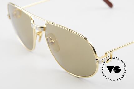 Cartier Romance Santos - L Mystic Cartier Sun Lenses, 22ct gold-plated frame (like all vintage Cartier originals), Made for Men