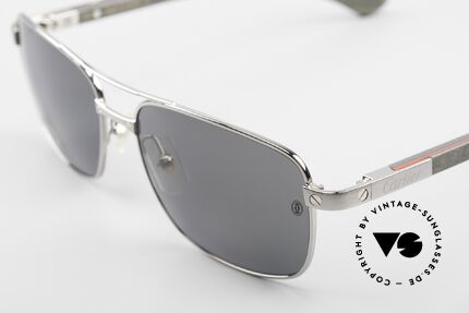 Cartier Santos De Cartier Wooden Shades Polarized, "wood series": wood temples & flexible spring hinges, Made for Men