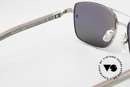 Cartier Santos De Cartier Wooden Shades Polarized, Size: medium, Made for Men