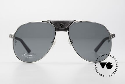 Cartier Santos Dumont Aviator Shades Leather Bridge, named after the aviation pioneer A. Santos Dumont, Made for Men