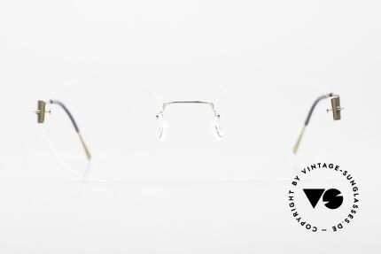 Lindberg 2287 Spirit Titan Rimless Women's Eyeglasses, model 2287, size 49, 2025, color P60 (gold & silver), Made for Women