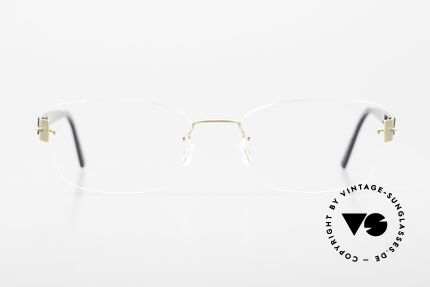 Lindberg 2285 Spirit Titan Rimless Frame Ladies & Gents, mod. 2285, size 52, T514, Color K24/GT (gold & black), Made for Men and Women