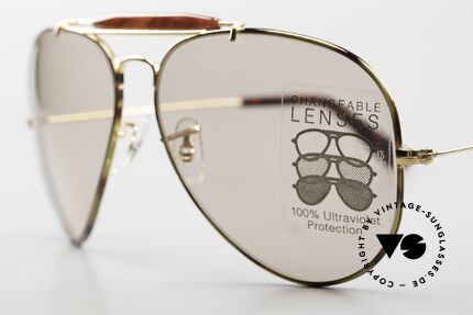 Ray Ban Outdoorsman II Tortuga Changeable Brown USA, NO RETRO shades, but an old original in 62/14 size, Made for Men