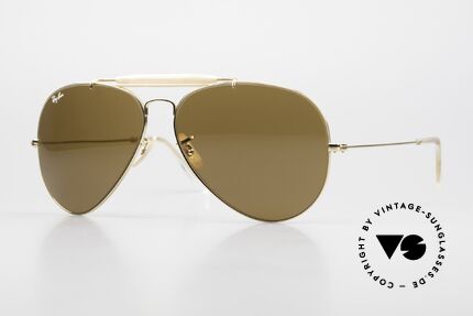 Ray Ban Outdoorsman II B&L USA 80's Aviator B15 Details