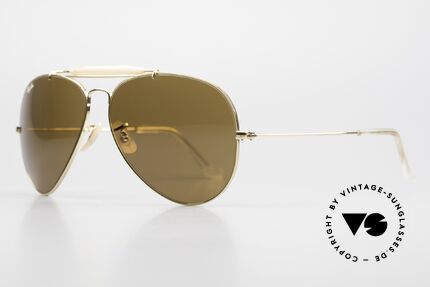 Ray Ban Outdoorsman II B&L USA 80's Aviator B15, made in the 70's and 80's by Bausch&Lomb, U.S.A., Made for Men