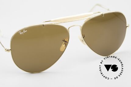 Ray Ban Outdoorsman II B&L USA 80's Aviator B15, NO RETRO shades, but an old original in 62/14 size, Made for Men