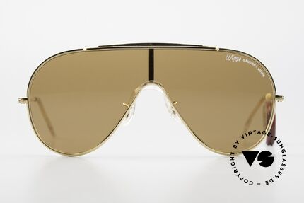 Bausch & Lomb Wings Amber Rose Vintage Shades, very rare designer sunglasses with a single shade, Made for Men and Women