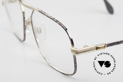 Cazal 716 Old School Frame Early 1980's, extraordinary finish: petrol/purple/gray marbled, Made for Men