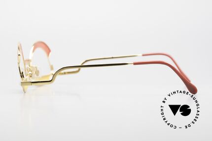 Casanova Arché 5 Crazy Glasses Art Collector, rare collector's item; no. 092/300; 24ct gold-plated, Made for Women