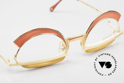 Casanova Arché 5 Crazy Glasses Art Collector, unworn 1980's rarity for all art lovers, in size 50-20, Made for Women