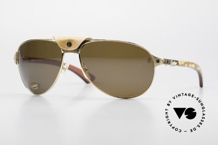 Cartier Santos Dumont Polarized Wood And Leather Details