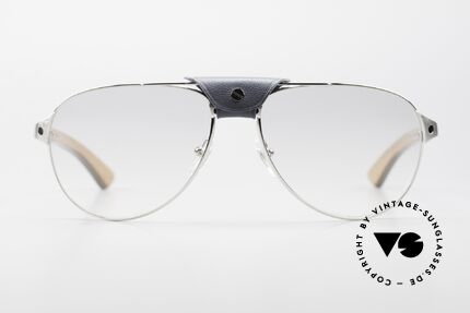Cartier Santos Dumont Wood Frame & Leather Bridge, named after the aviation pioneer A. Santos Dumont, Made for Men