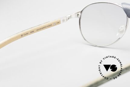 Cartier Santos Dumont Wood Frame & Leather Bridge, Size: large, Made for Men