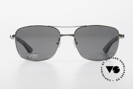 Cartier Santos De Cartier Large Wood Frame Polarized, named after the aviation pioneer A. Santos Dumont, Made for Men