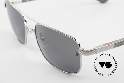 Cartier Santos De Cartier Large Wood Frame Polarized, "wood series": wood temples & flexible spring hinges, Made for Men