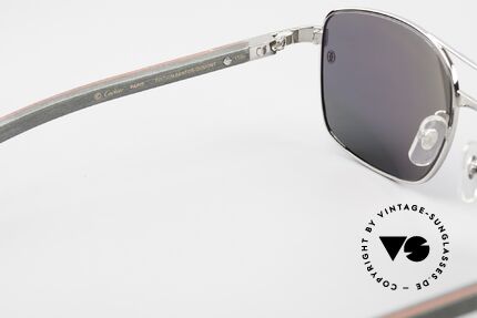 Cartier Santos De Cartier Large Wood Frame Polarized, Size: large, Made for Men