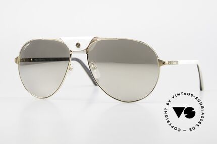 Cartier Limited CT0096S Buffalo Horn Gold Mirrored, Aviator sunglasses by Cartier; LIMITED Edition, Made for Men