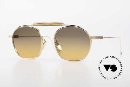 Jacques Marie Mage Victorio Gold Plated Titanium Frame Details