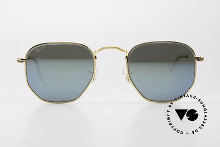 Ray Ban Classic Style III Blue Mirrored B&L Lenses, based on Bausch&Lomb models from the 1920's, Made for Men and Women