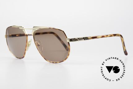 Ted Lapidus 3402 70's Men's Sunglasses Aviator, GOLD-PLATED components and "tortoise" temples, Made for Men